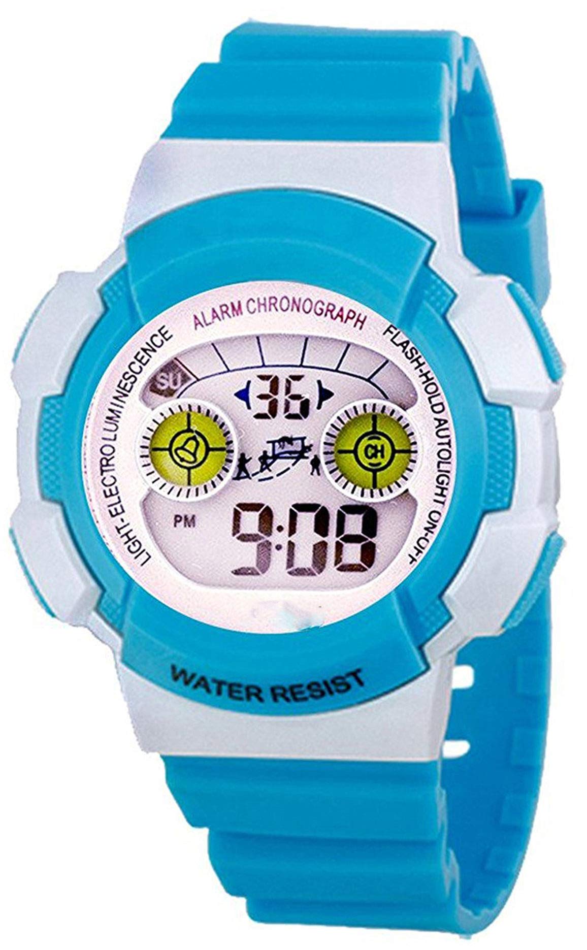 Time Up Vibrant Color Digital Alarm Multi-Function Watch for Kids- (B07HWYJ5W8) Amazon Price History, Amazon Price Tracker