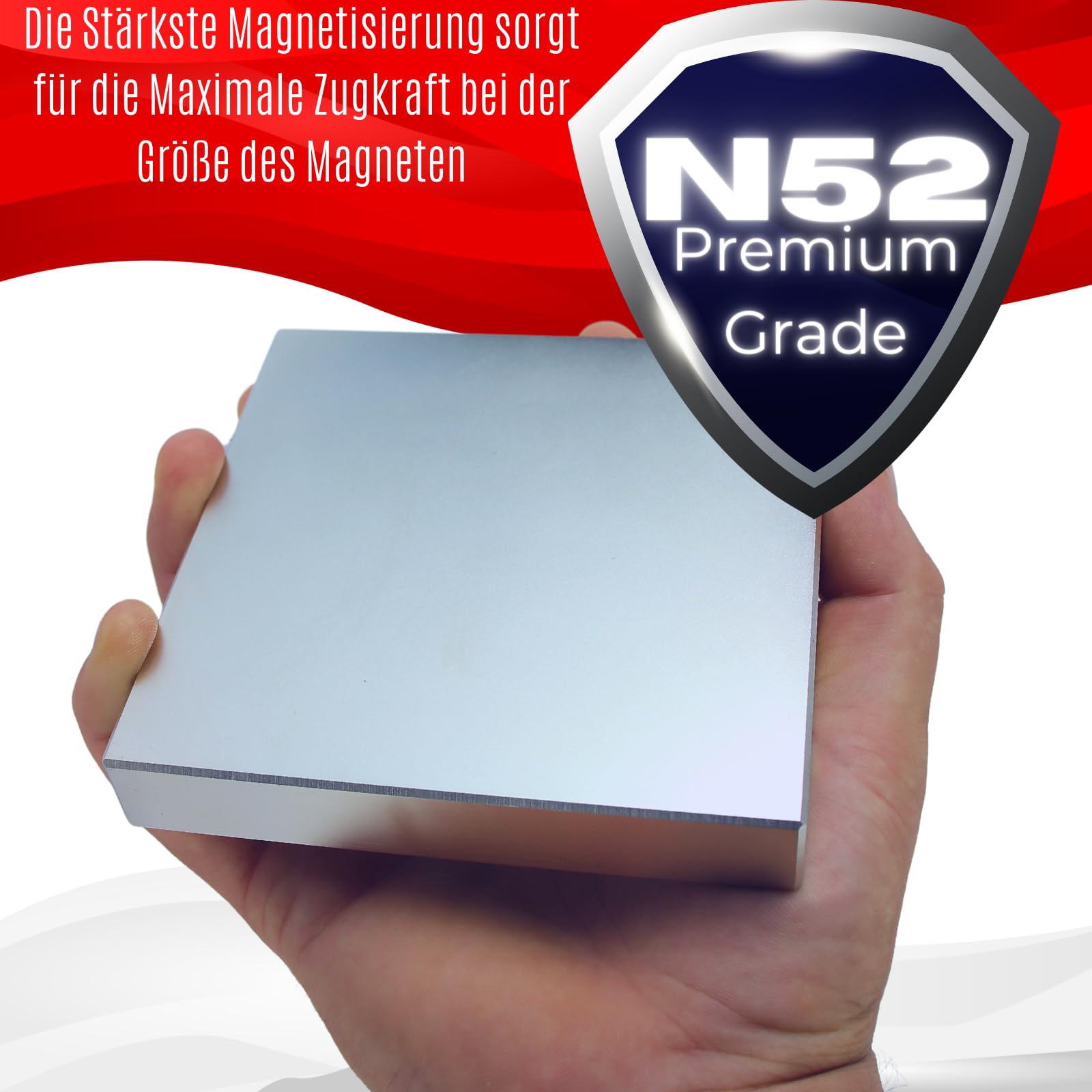 Aimant Néodyme N52 Puissant Cuboïde 120mm Cuboïde Magnétique Plaque Extrême 800KG Traction 120x120x20mm