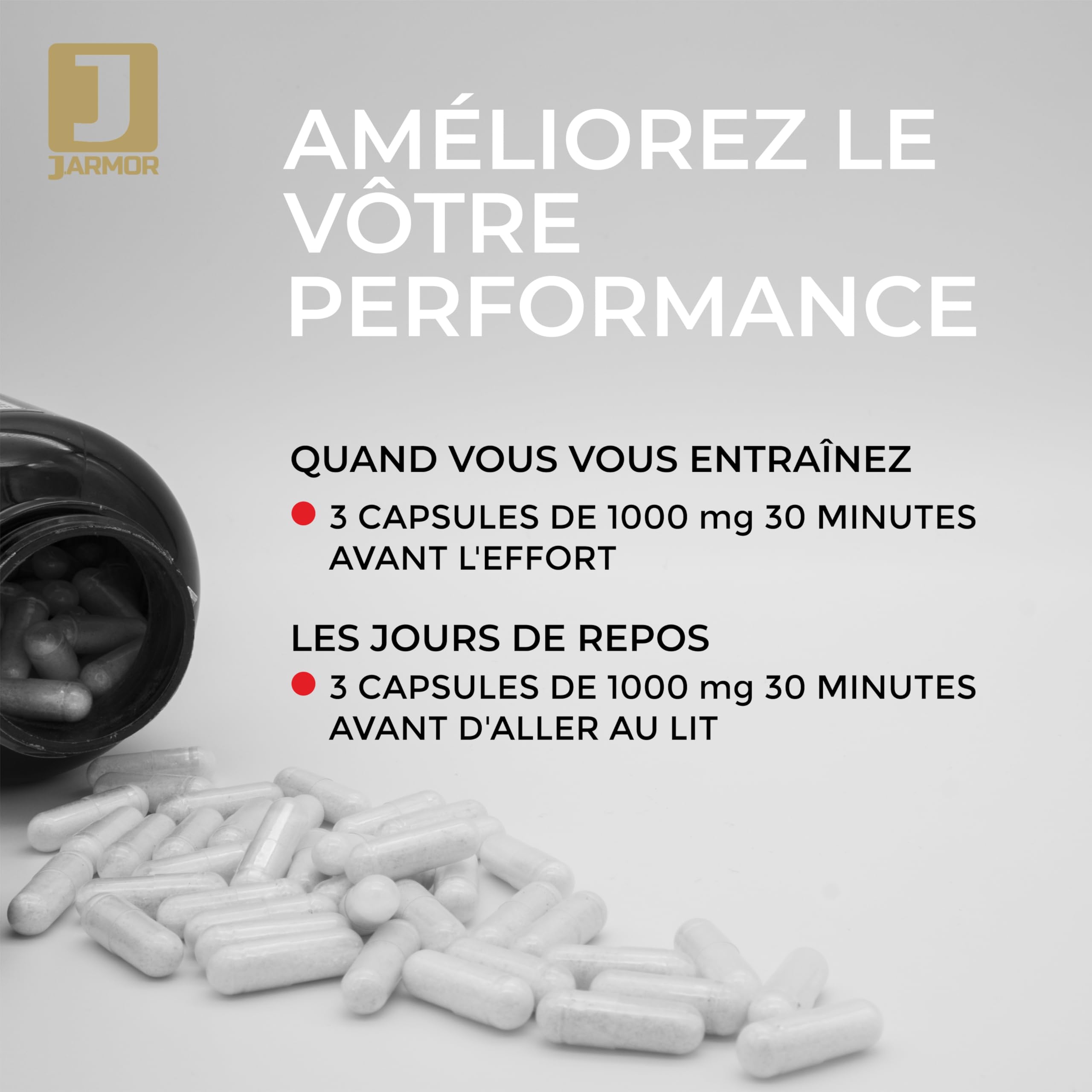Citrulline Malate 3000 mg - 180 Capsules, L-Citrulline Pre Workout sans Caféine, Booster Musculation et Énergie