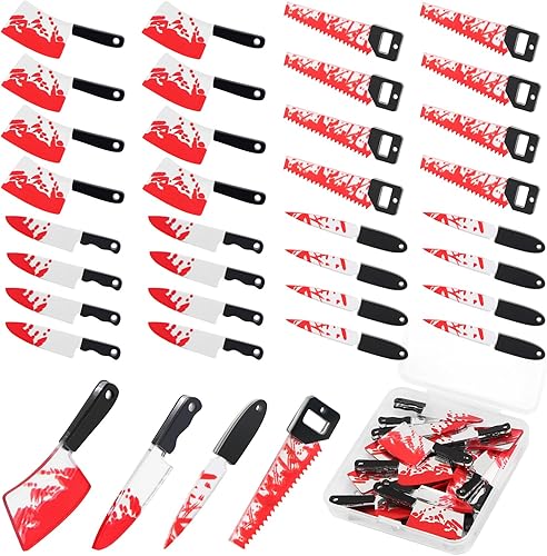 32 dijes de cuchillos falsos, colgante de Halloween, mini cuchillos acrílicos, cuentas para mujeres, manualidades, manualidades, dijes de Halloween disponible en Yaxa El Salvador