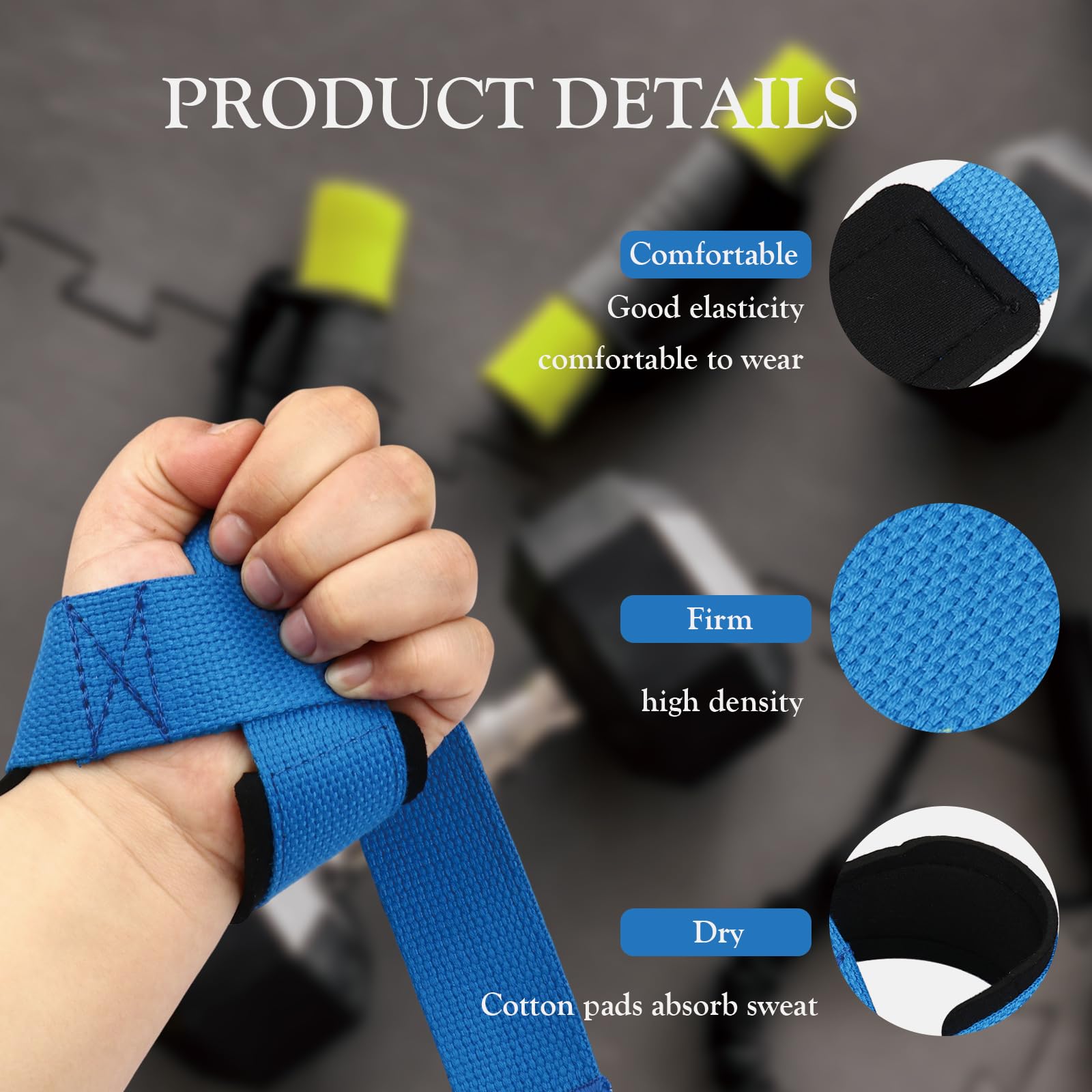 Sangles De Poignet Haltérophilie LEXICANMHS – Crochets De Levage Pour Soulevés De Terre, Musculation, Homme/Femme – Prise Renforcée