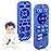 AiTuiTui Baby Teething Relief Chew Toys for 3 6 9 12 Months Essentials, Silicone Teether Remote Control Bath Toy for Autism Newborn Infant Boy Girl Baby Shower Birthday Gifts, Dark Blue