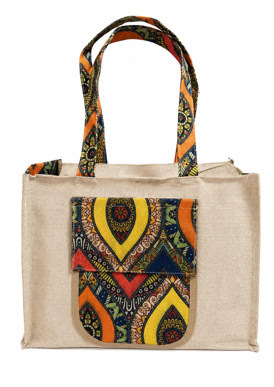 Juco Ladies Tote Bag with Ethnic Print-picture-51