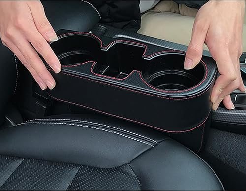 Miniatura 4 de 1 soporte para tazas de automóvil, ABS impermeable, multifuncional, para bebidas, 11.1 x 4.1 x 8.2 pulgadas, caja de almacenamiento para tazas,