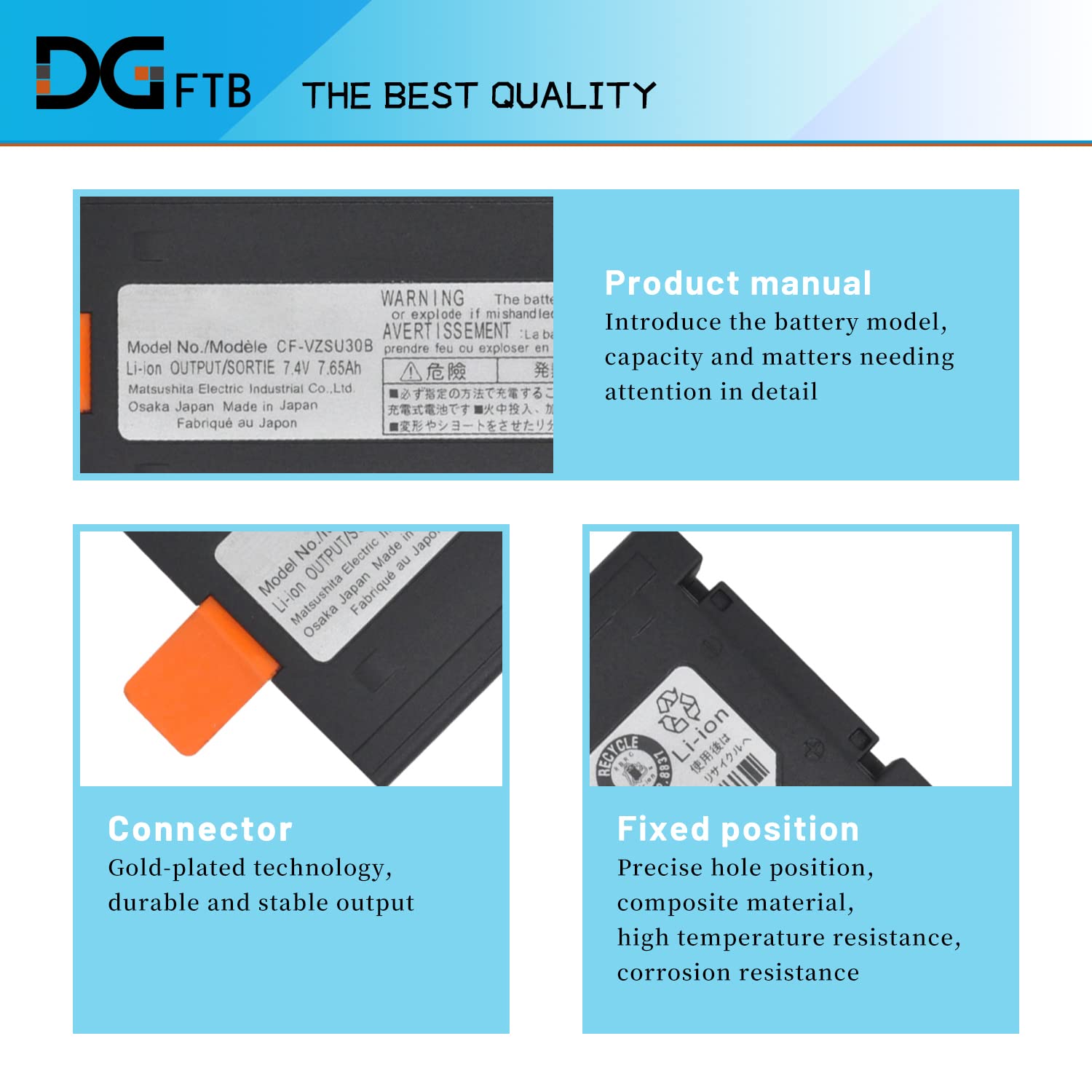 Amazon.com: DGFTB CF-VZSU30B Laptop Battery for Panasonic