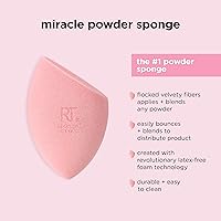 Vista 7 de Real Techniques Ultimate Makeup Sponge Trio, esponjas de mezcla de maquillaje, para productos líquidos, crema y polvo, esponjas de polvo y base
