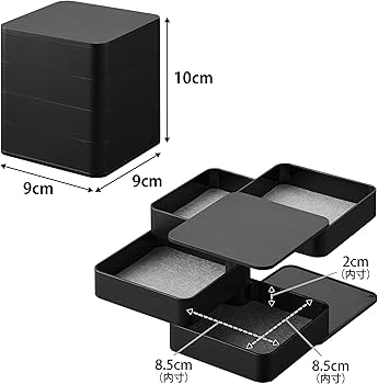 Amazon.co.jp: 山崎実業(Yamazaki) アクセサリー トレー 4段 スクエア