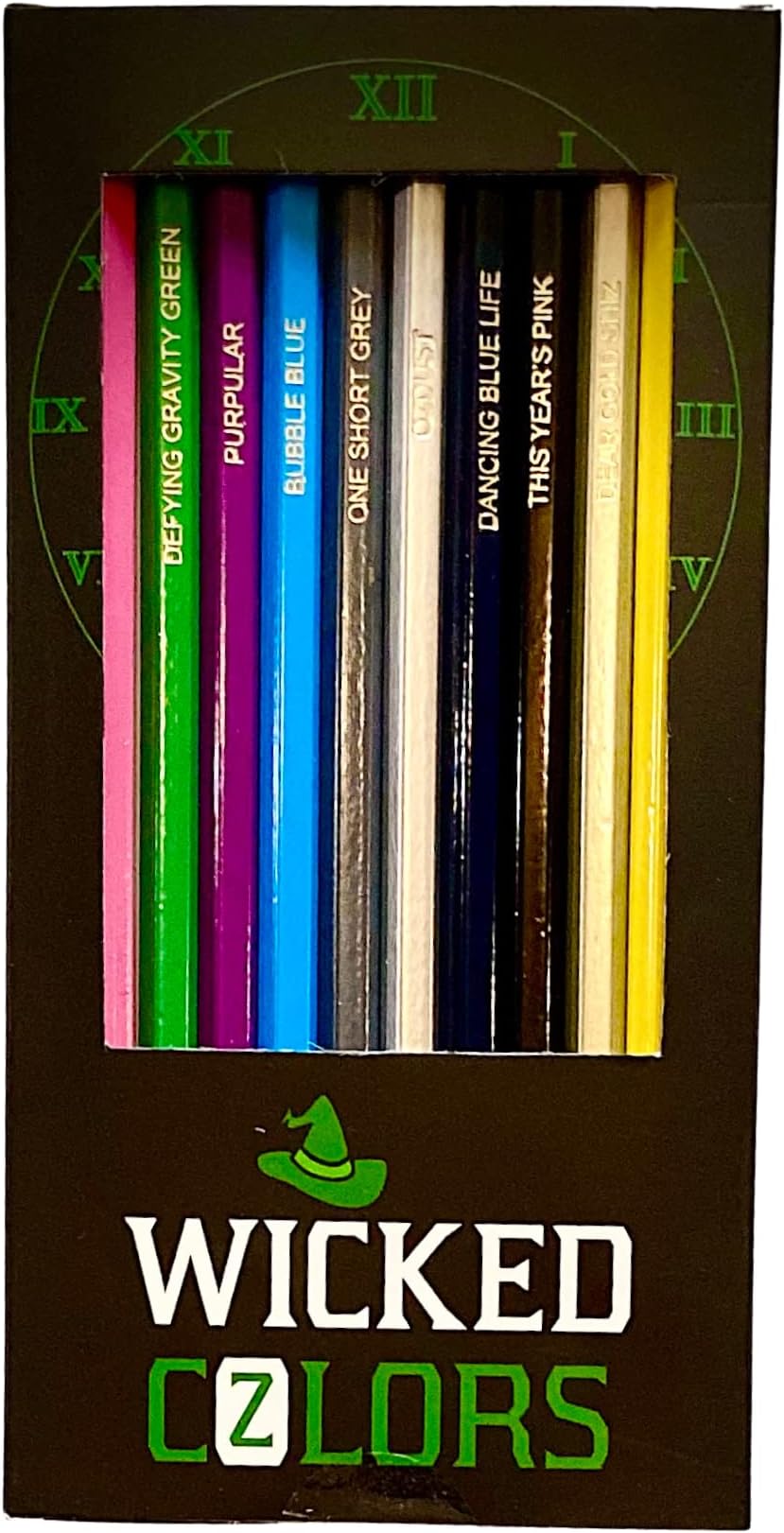 Theatre Nerds Wicked Colored Pencils - 12 Broadway Musical Parody Colors