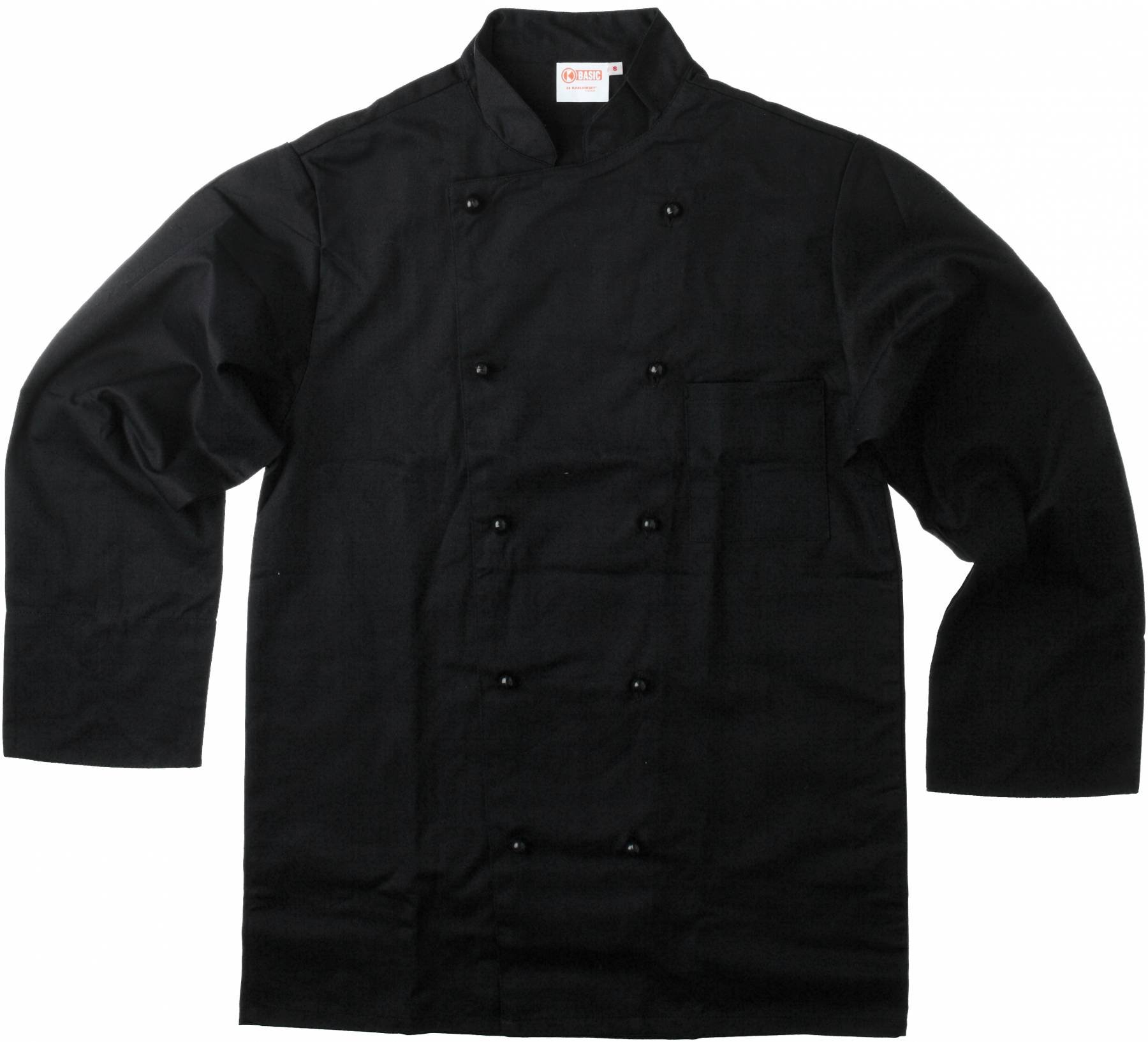 Karlowsky Chaqueta de cocinero Basic negra - talla L