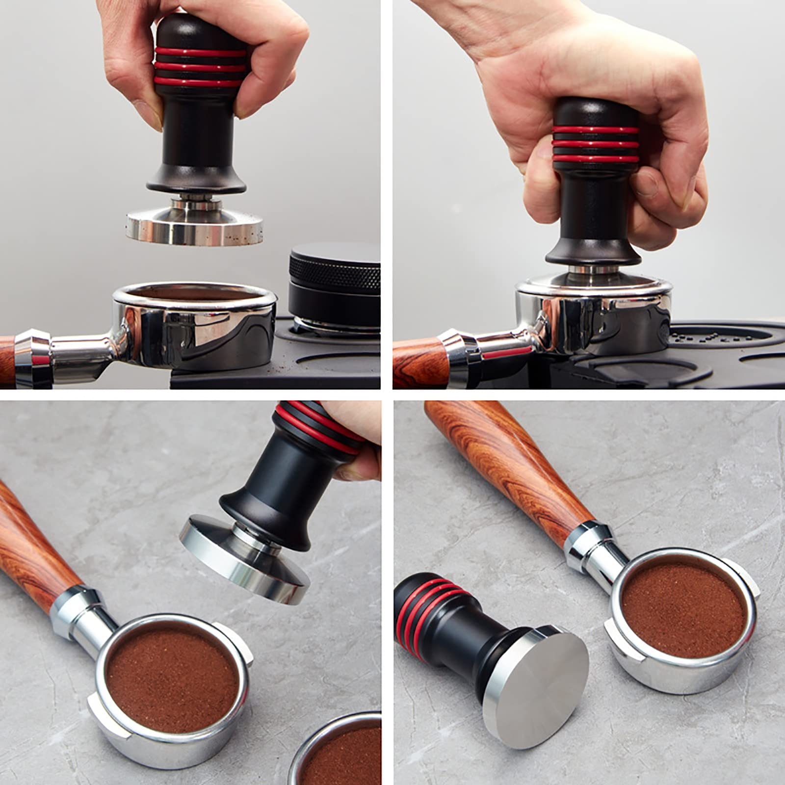 Café Tamper Martillo de polvo fuerza constante presión a Espresso Prensador(51mm)