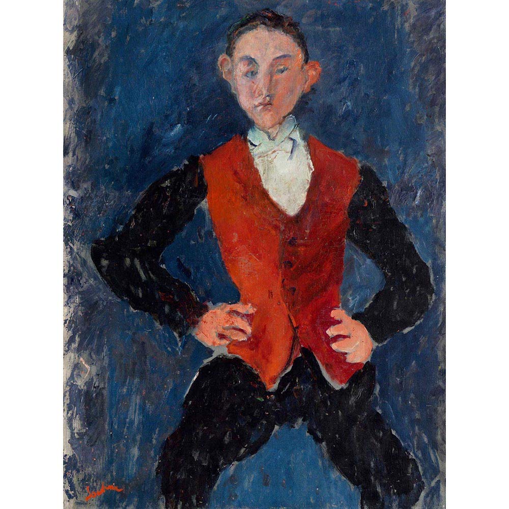 Wee Blue Coo Chaim Soutine Portrait Boy Art Print Poster Wall Decor 12X16 Inch