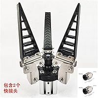 Vista 7 de Kit de soporte de brazo robótico de 6.6 lbs de carga con efecto de aleta de rayo, brazo robótico biónico manipulador flexible agarre de dedo suave