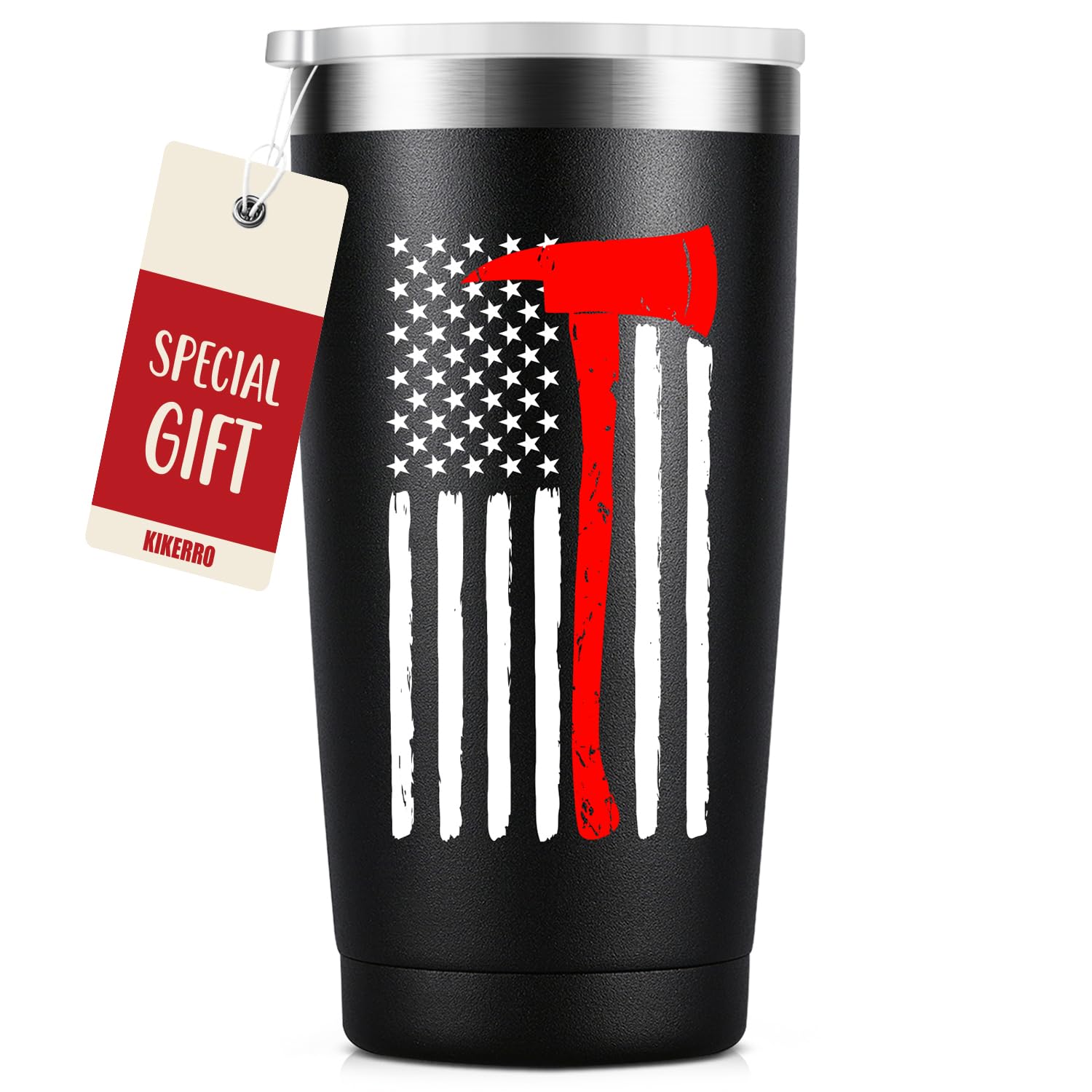 KIKERRO Thin Red Line Firefighter Tumbler