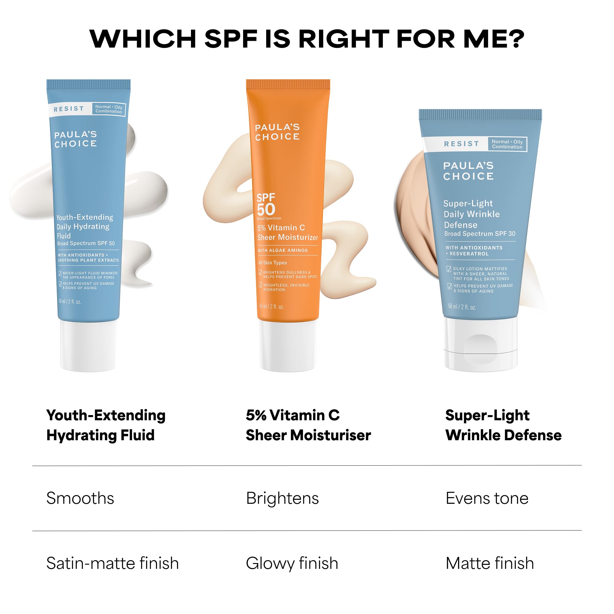 Paula's Choice 5% Vitamin C Tagescreme LSF 50, Gesicht Sonnencreme, 60 ml | Leichte Tagespflege Spenden Feuchtigkeit - für Strahlende, Geschützte Haut - Treatment, Feuchtigkeitspflege & Sonnenschutz