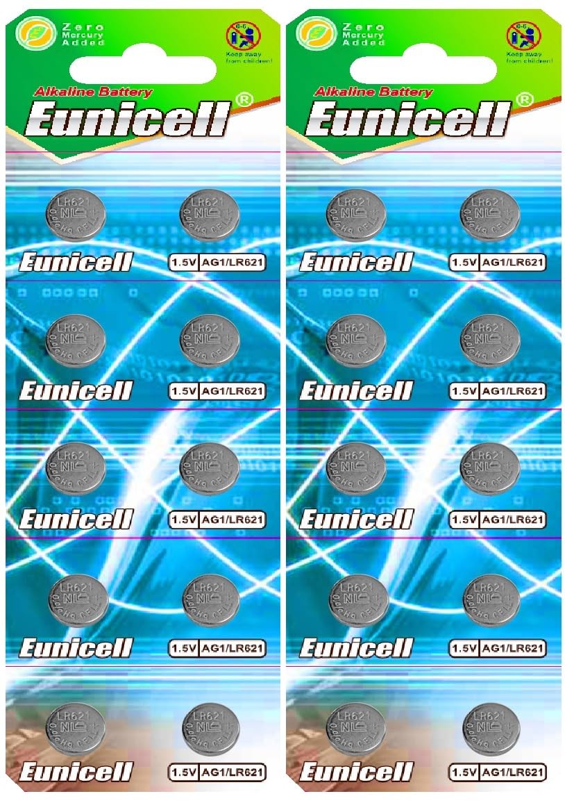 Eunicell 20 AG1 Flat Batteries Battery Cell