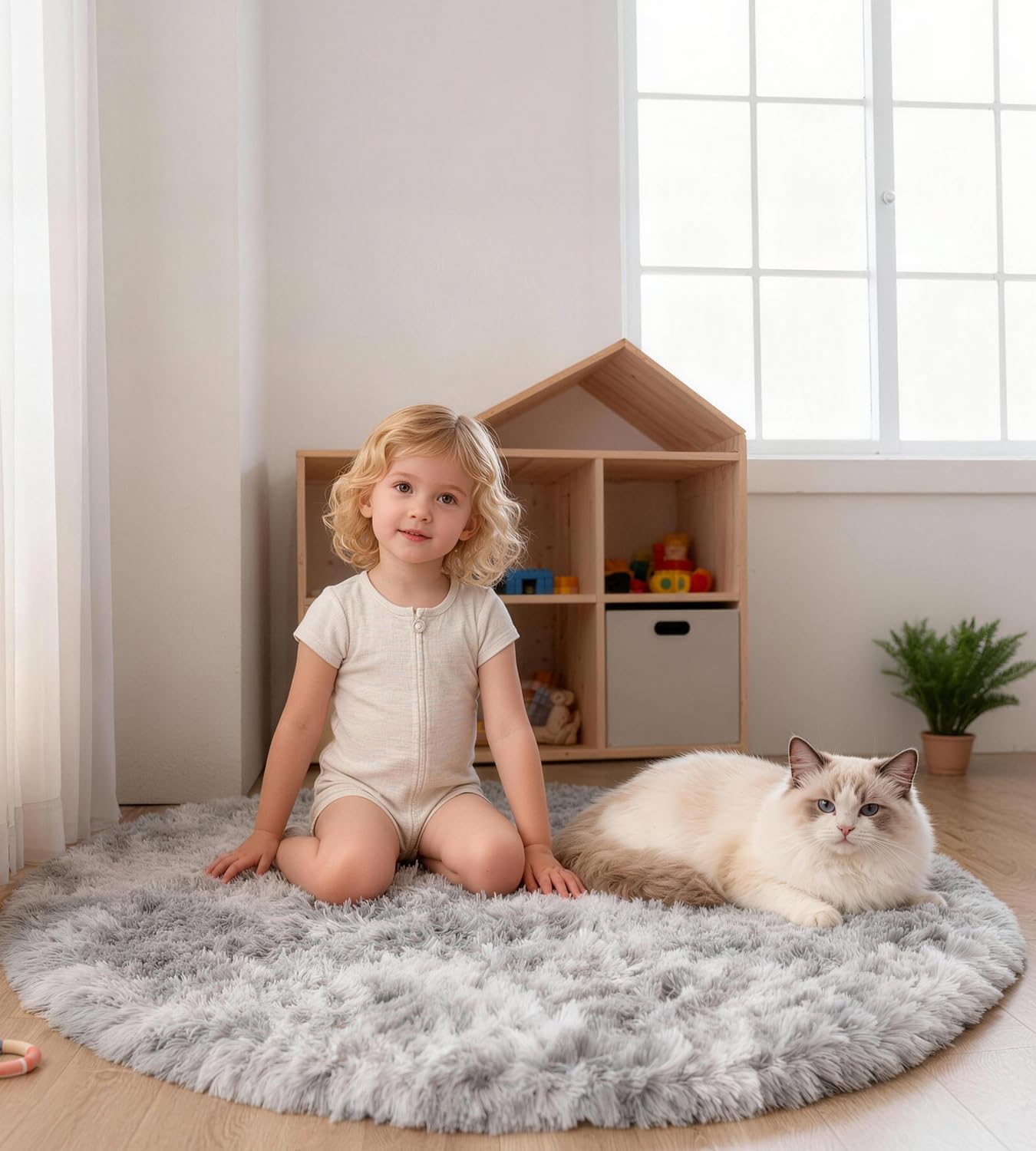 MARATIP Teppich Wohnzimmer Hochflor Schlafzimmer Wohnzimmerteppich