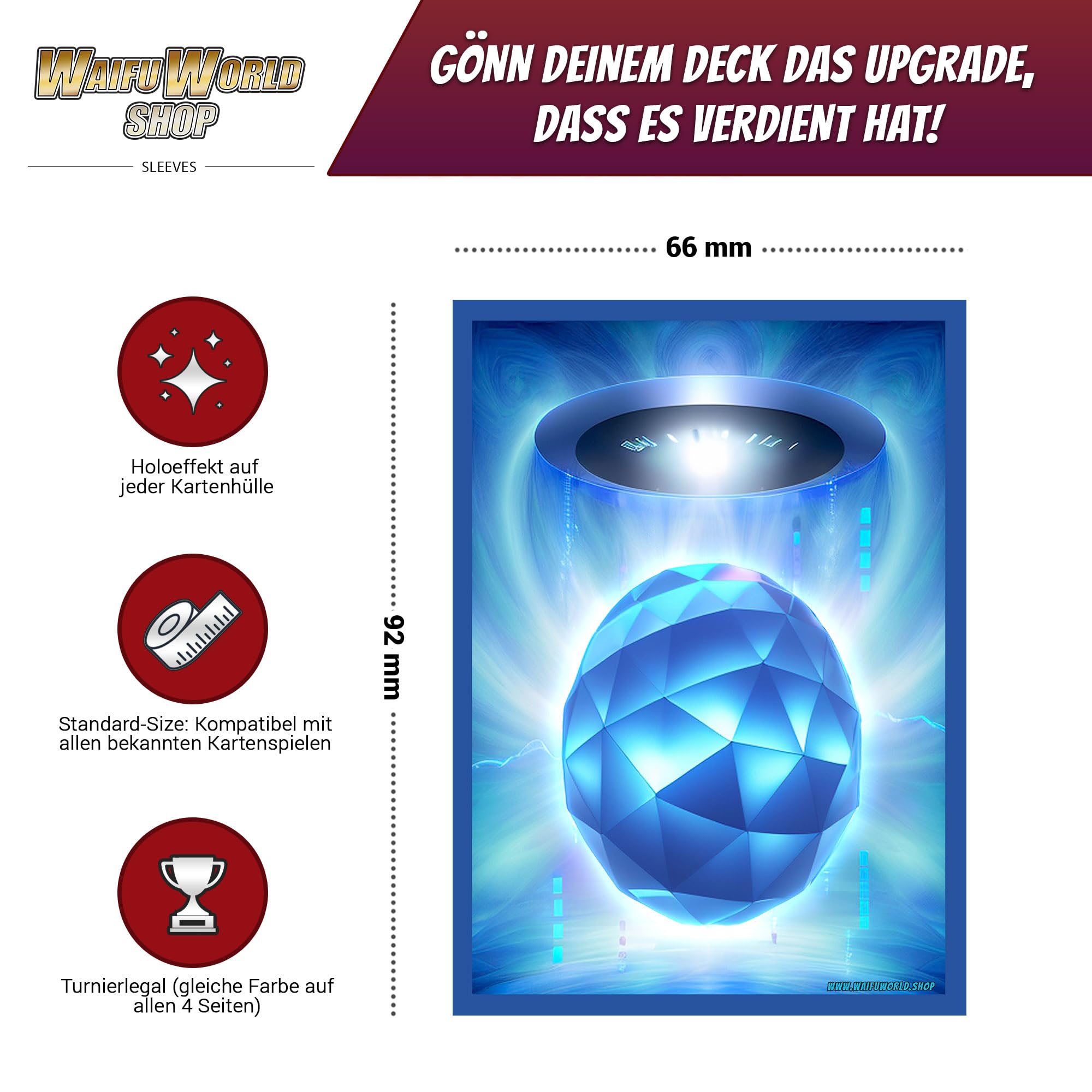 WAIFUWORLD SHOP Digimon Card Sleeves | Trading Card Sleeves in Standard Size  | Compatible with Many Card Games | 60 Pieces per Pack