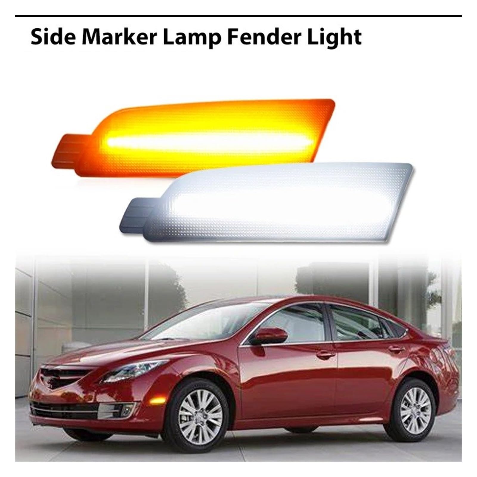 Luce Segnale Svolta Per Mazda 6 Per Atenza Per Sedan GG1 2009-2013 2 Pezzi Auto T10 LED Luce Posizione Anteriore Laterale Parafango Ambra Indicatore Direzione/Luce Guida Lampada Specchietto Retrovisor