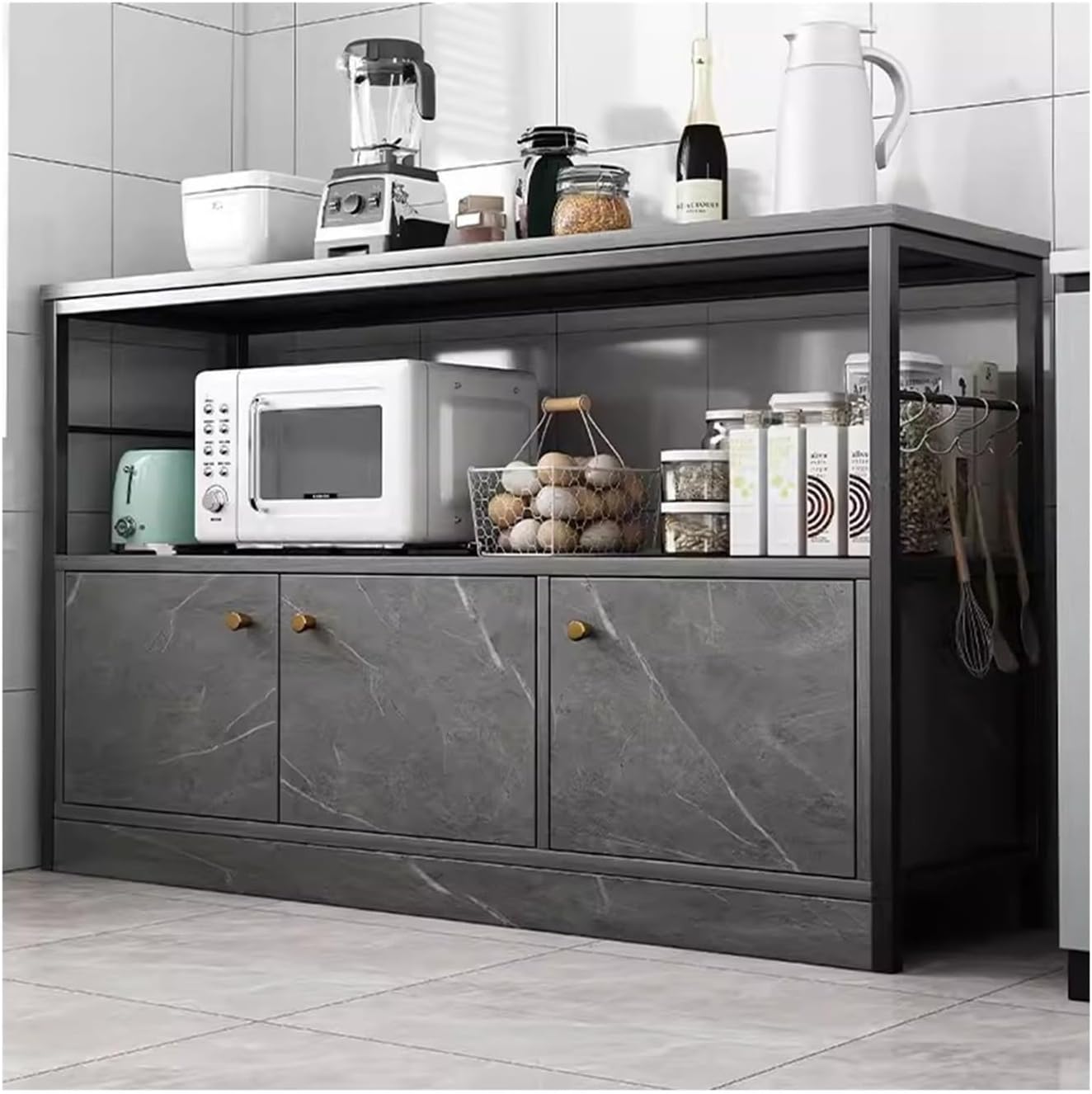Sideboard Cabinet Kitchen Island Cabinet Floor to Ceiling Multifunctional Dedicated Storage for Household Wall Console Coffee Table