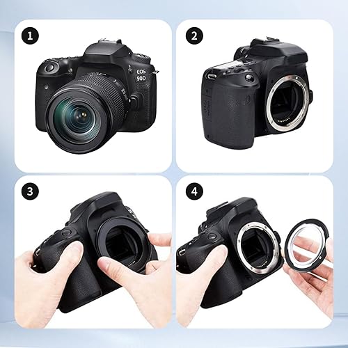 Miniatura 5 de Adaptador de lente M42-FD, lente de tornillo M42-FD M42 para FD F-1 A-1 Adaptador de cámara de película, para, para Pentax, para, para Zenit