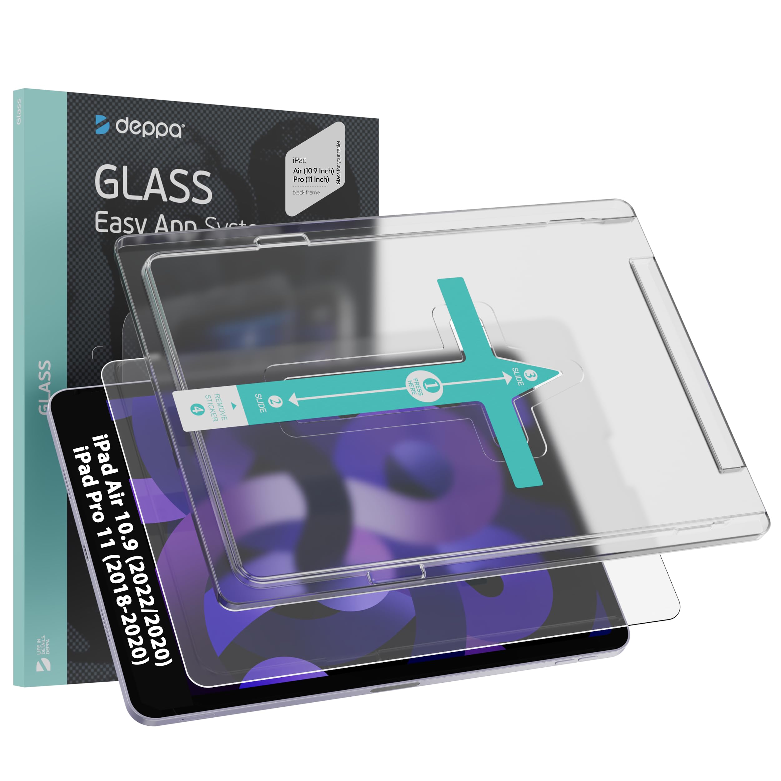 Deppa Pellicola Protettiva per iPad Air 10.9-inch (2022/2020, 5th/4th Gen) e iPad Pro 11-inch (2018-2022) con Kit Installazione