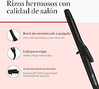 Vista 5 de REVLON Smoothstay Rizador de 1 Pulgada - Varita Rizadora con Infusión de Aceite de Coco Ayuda a Mejorar el Brillo y la Suavidad, Crea Rizos