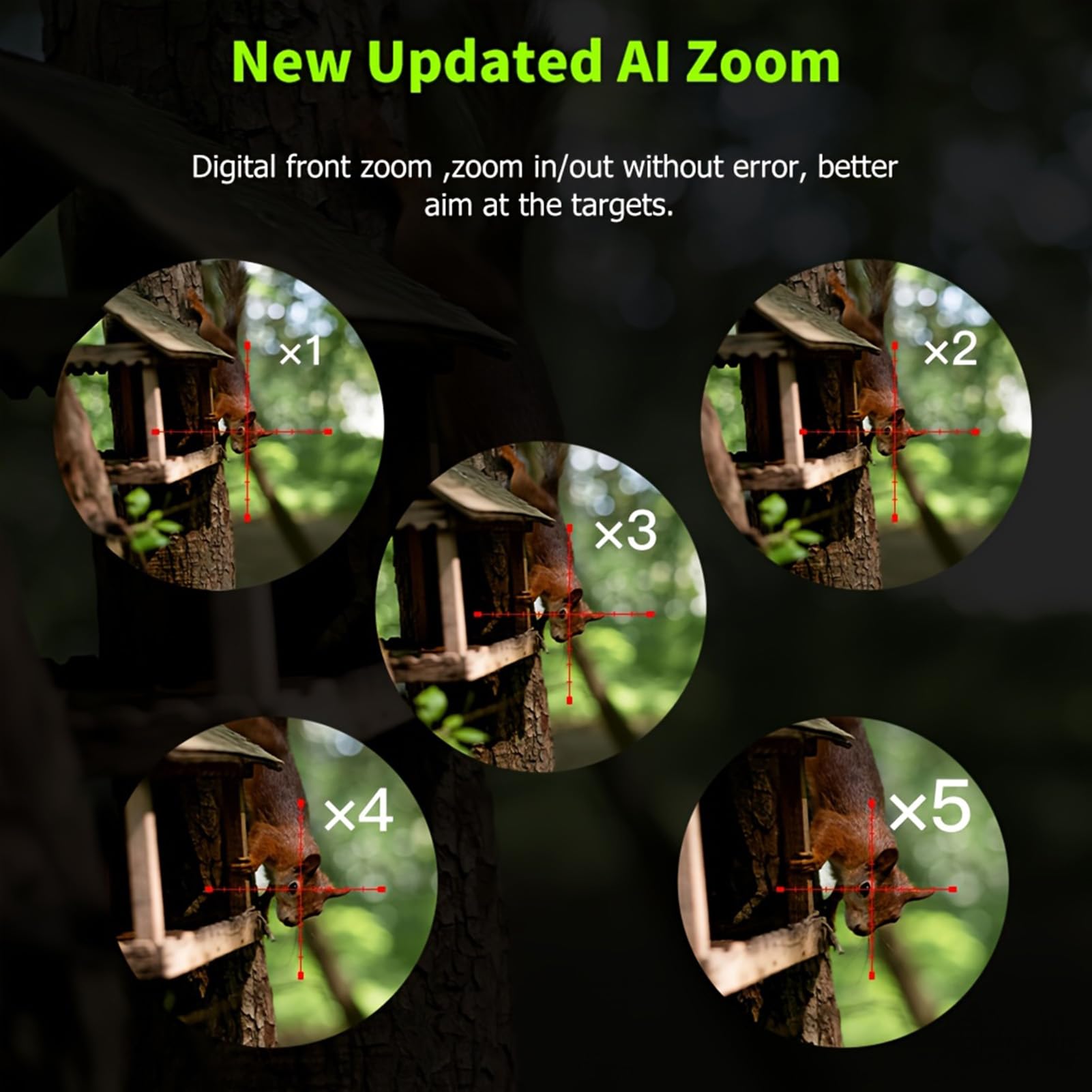 Lunette de Vision Nocturne numérique NK008 pour la Chasse, Lunette de visée Infrarouge HD 1080p, caméra monoculaire, Zoom numérique x5, Illuminateur Infrarouge 850° intégré