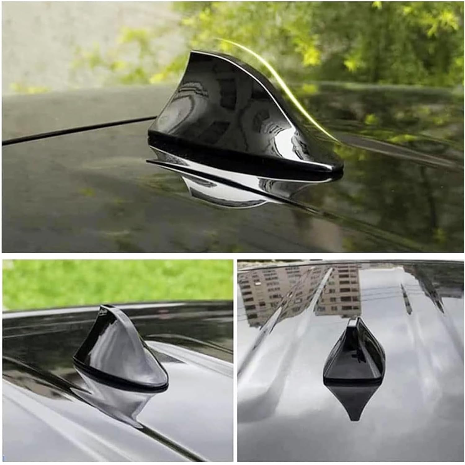 No Drill Car Fin Antenna Shark Cover Compatible with Lexus RX350 RX300 IS250 RX330 LX470 IS200 LX570 GX460 GX ES LX ist IS350, Car Roof Antenna Replacement with Adhesive Tape, Fits Most Vehicles