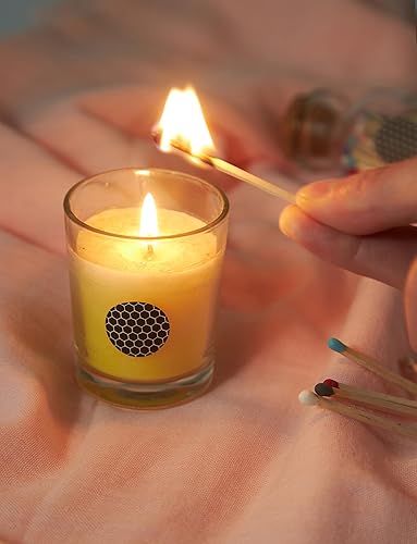 Miniatura 6 de 30 piezas de papel de huelga de 1 pulgada con círculo adhesivo en patrón de panal fácil de usar y se enciende al primer intento se adhiere a las