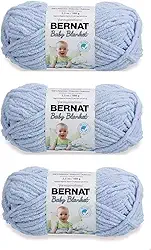 Bernat Fio para cobertor de bebê (pacote com 3) azul bebê 161103-32023