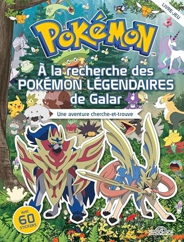 Pokémon – Cherche-et-trouve – À la recherche des Pokémon Légendaires de Galar – Avec stickers – Dès 6 ans