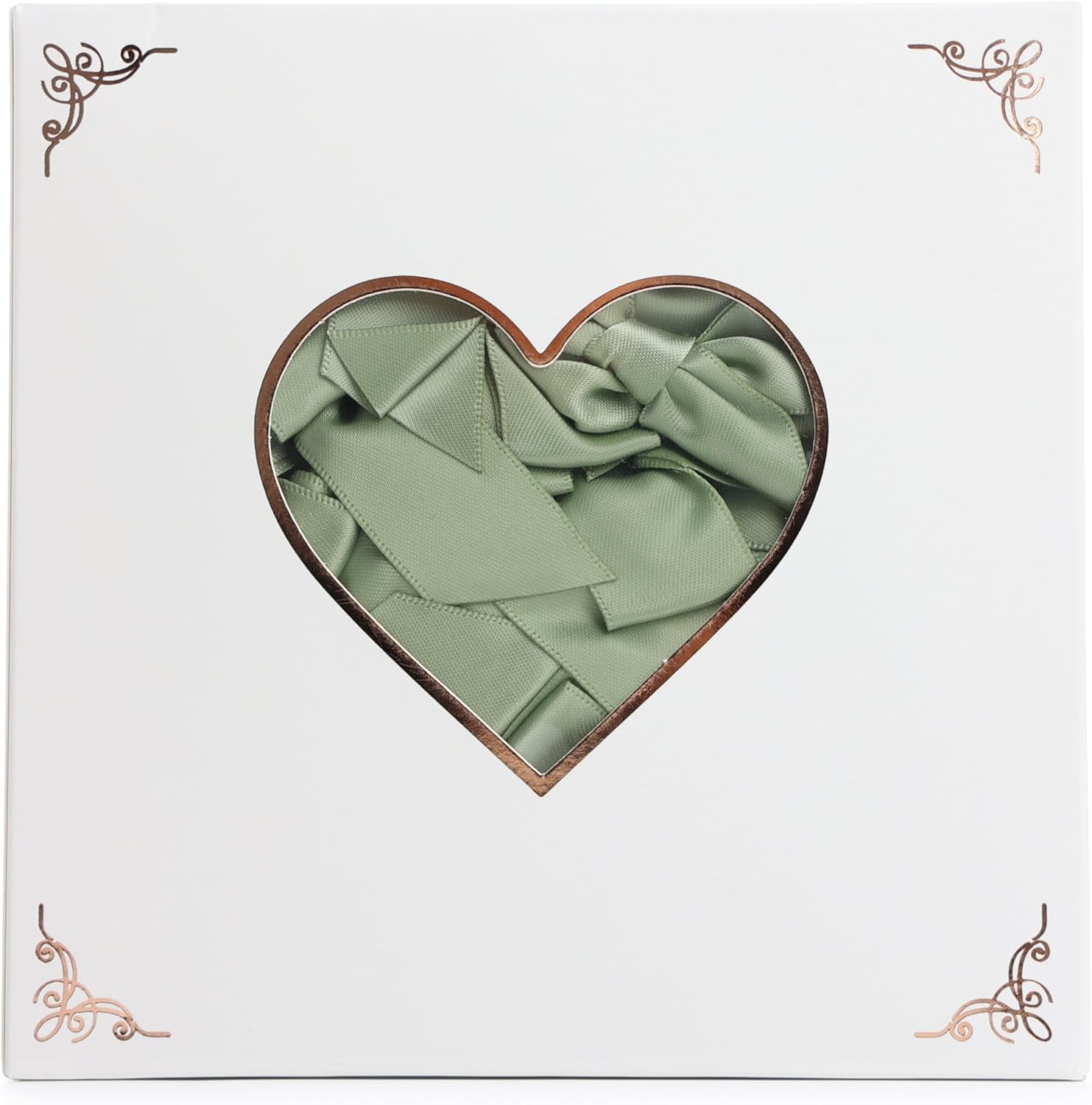Pre-Tied Self Adhesive Sage Green Satin Ribbon Bows for Crafts 3" Small Green Bow Decor for Coquette Birthday Party Decorations, Wedding, Gift Wrapping, Balloon, Baby Shower (50 Pack) - Image 8