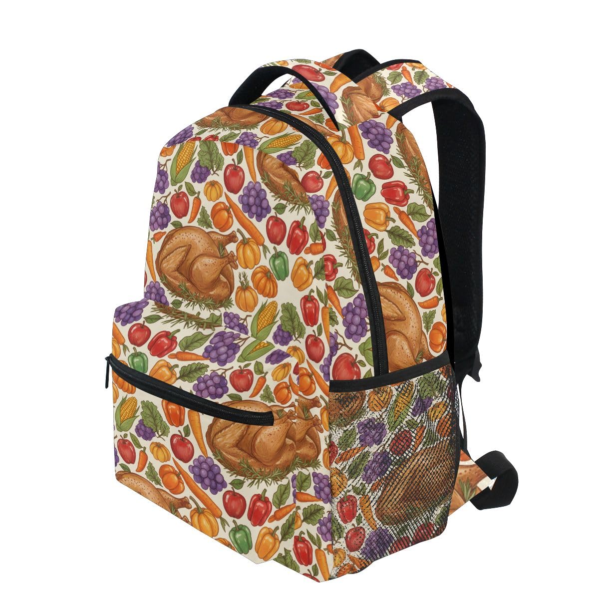 Kinder-Rucksack mit Brathähnchen-Motiv, für Jungen, Mädchen, Studenten, große Rucksäcke für Grundschule, Schultertasche, Büchertasche