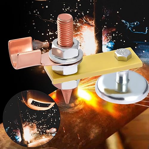 Miniatura 2 de Paquete de 2 herramientas de sujeción magnética de soldadura con 2 varillas conductoras, cabeza magnética de soldadura, fuerte magnetismo de succión