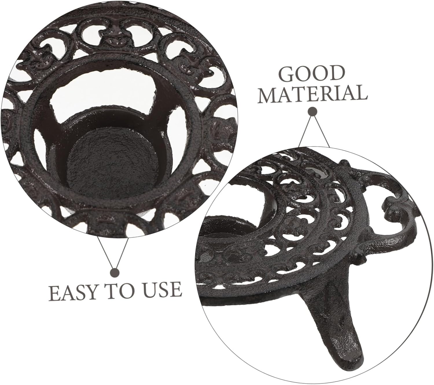 Metal Teapot Warmer with Tripod Stand Cast Coffee and Heater for Teapots Versatile Warming Rack for Tea Brewing and Dining Decor