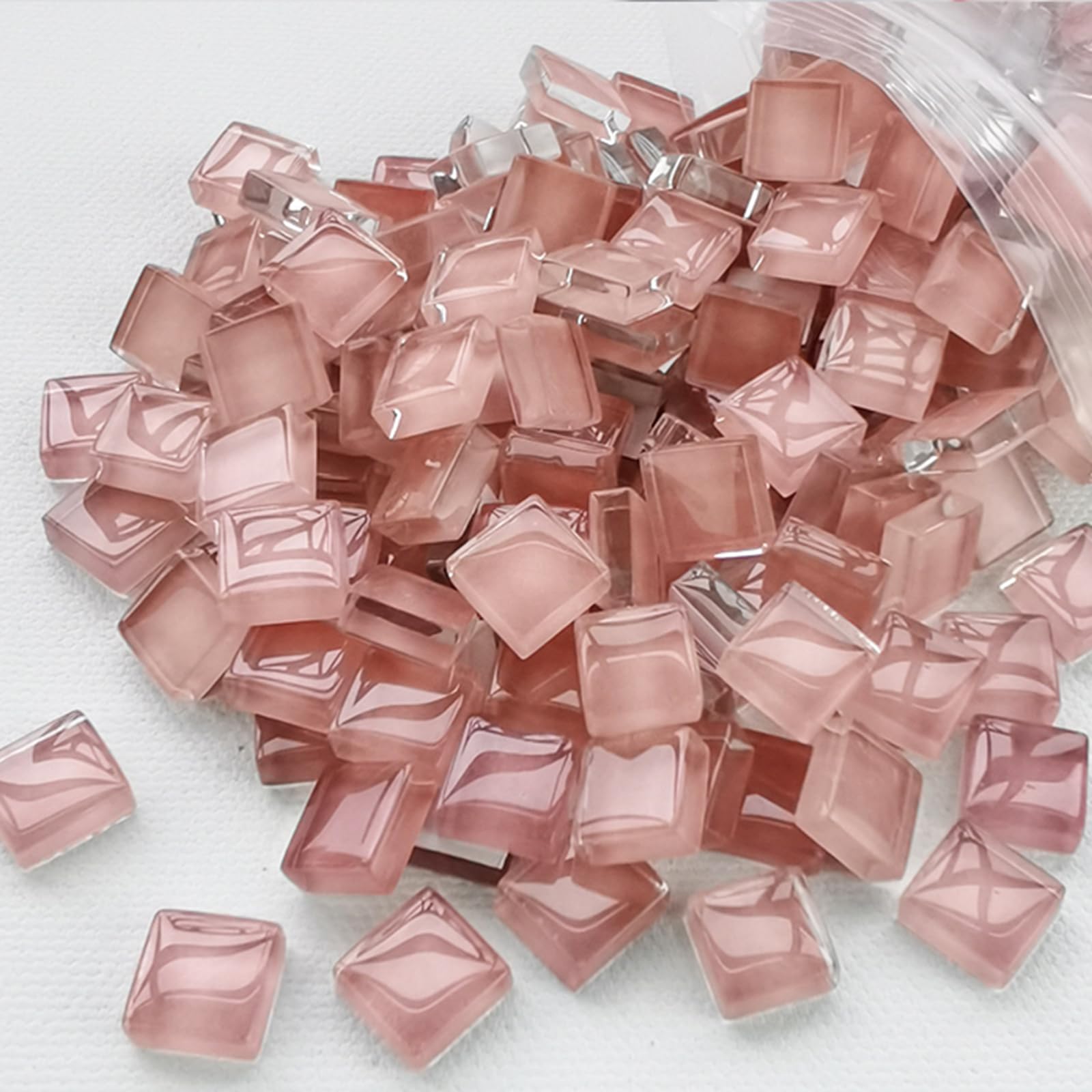 Mosaïque tuiles pour artisanat carreaux céramique rose 1kg projets DIY maison