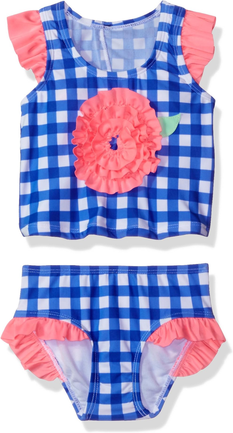 Girls' Summer Skies Gingham Two Piece Tankini Swimsuit