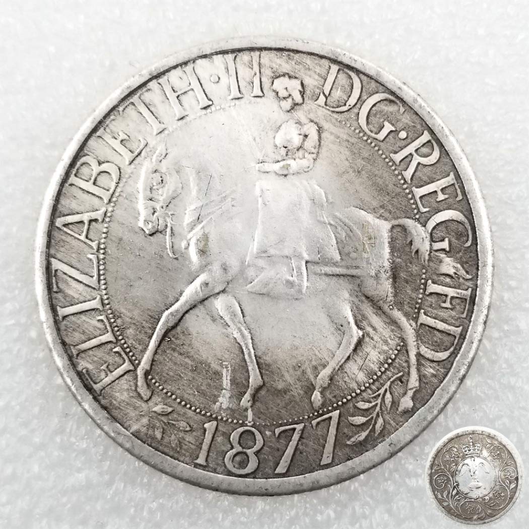 YUNBEST 1877 ENGLAND KNIGHT OLD COIN-UCCULATED GREAT BRITISH COINS-UNITED  KINGDOM OLD COINS 기념 주화 발견 역사 BESTSHOP-Freehip.co.kr