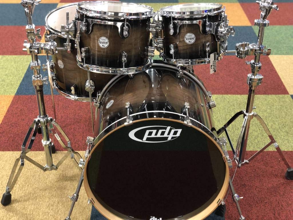 Pacific by DW 5-Piece Concept Maple Exotic Shell Pack (Charcoal Burst over Walnut) - Image 4