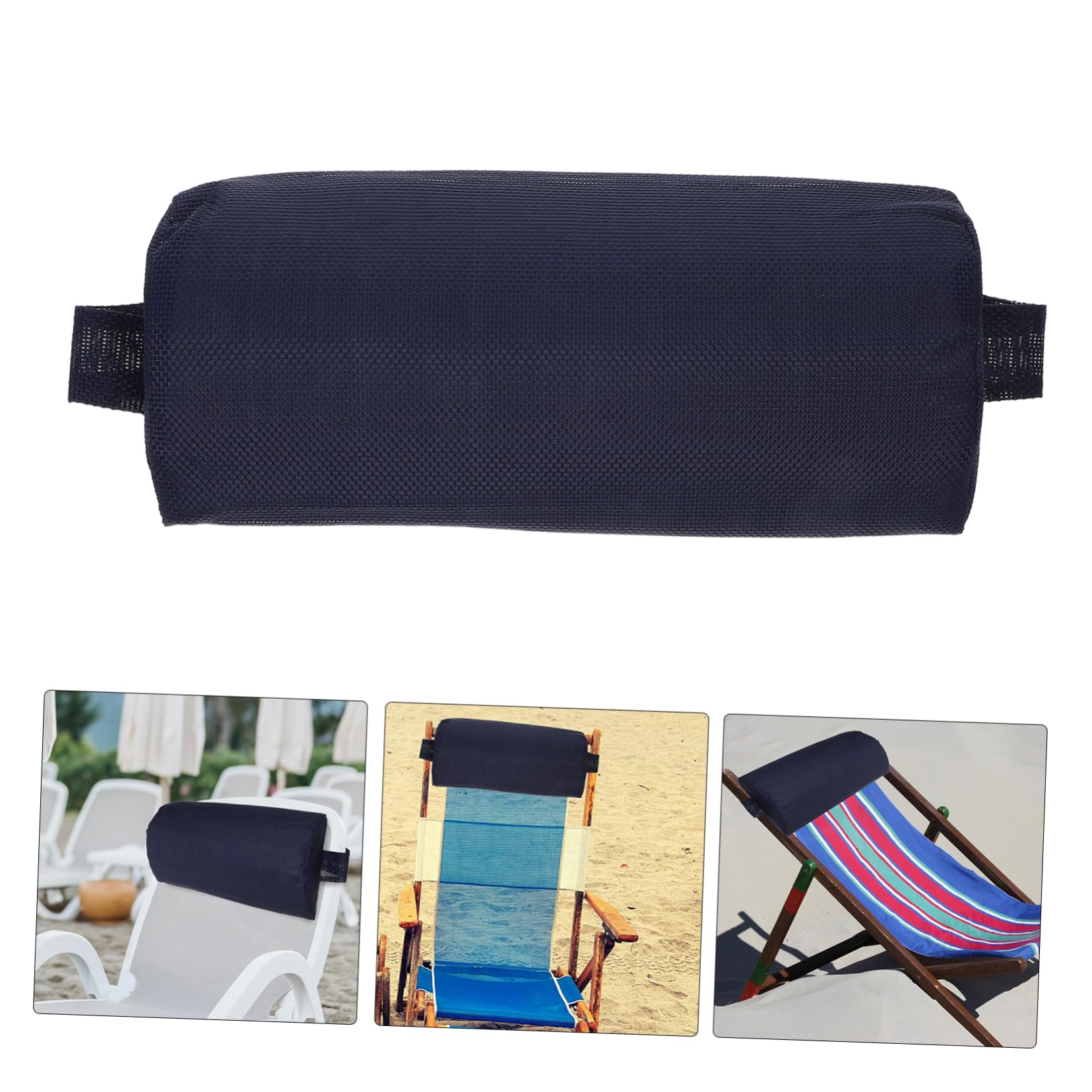 3pezzi Cuscino Ergonomico Per Poggiatesta Di Sedia Accessorio Per Sedia Da Spiaggia Design Rimovibile e Facile Da Pulire Supporto Per Collo e Testa Per Ufficio e Relax All Aperto