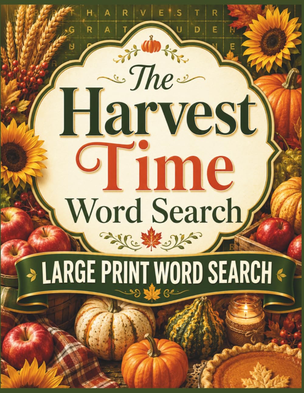 The Harvest Time Word Search | Large Print Word Search: Thanksgiving Word Search — 100 Grateful Puzzles for Adults & Seniors, Solutions Included (Seasons & Celebrations Large Print Word Search)