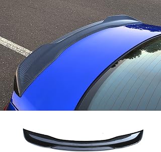 Rear Spoiler Wing Lip for 2021 2022 2023 11th Honda Civic Sedan Rear Trunk Spoiler Splitter Lip Carbon Fiber Style ABS 1PCS