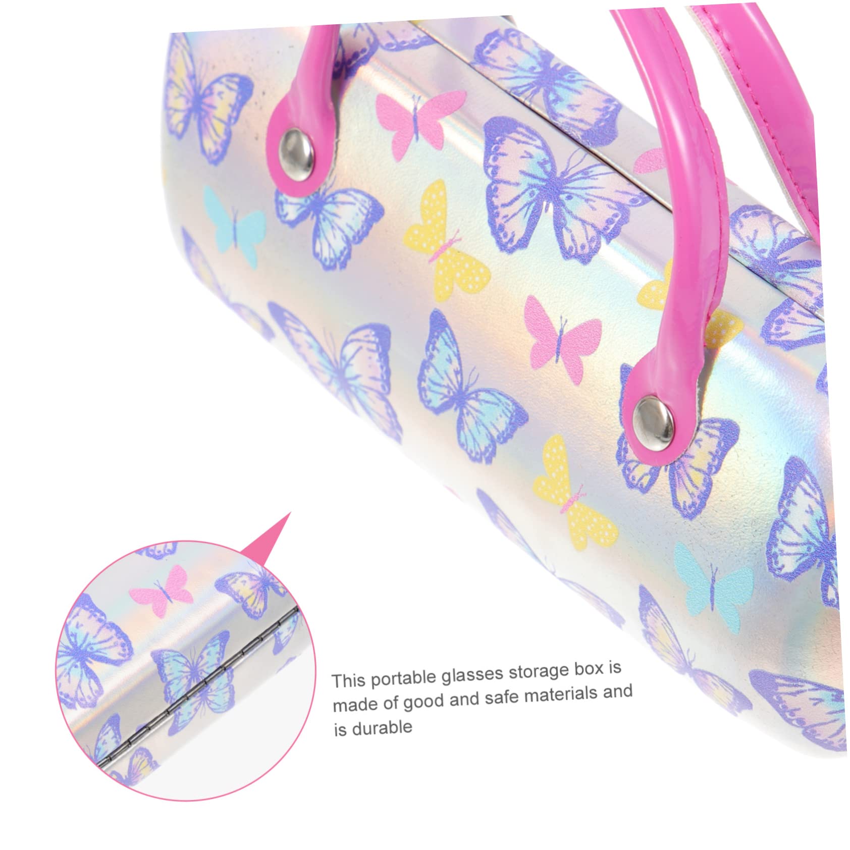 Holibanna Kreative Tragbare Kind Gehäuse Glasbehälter Für Terrarium Süße Kosmetiktasche Pu-brillen-aufbewahrungsbox Kindersonnenbrille Mit Etui Brillenetui Für Mädchen Student Pu-leder