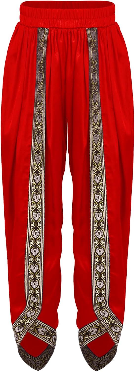 Boys Traditional Indian Dhoti Pants Embroidered Satin Garba Dance Harem Pants for Diwali Wedding Guest Cultural Event