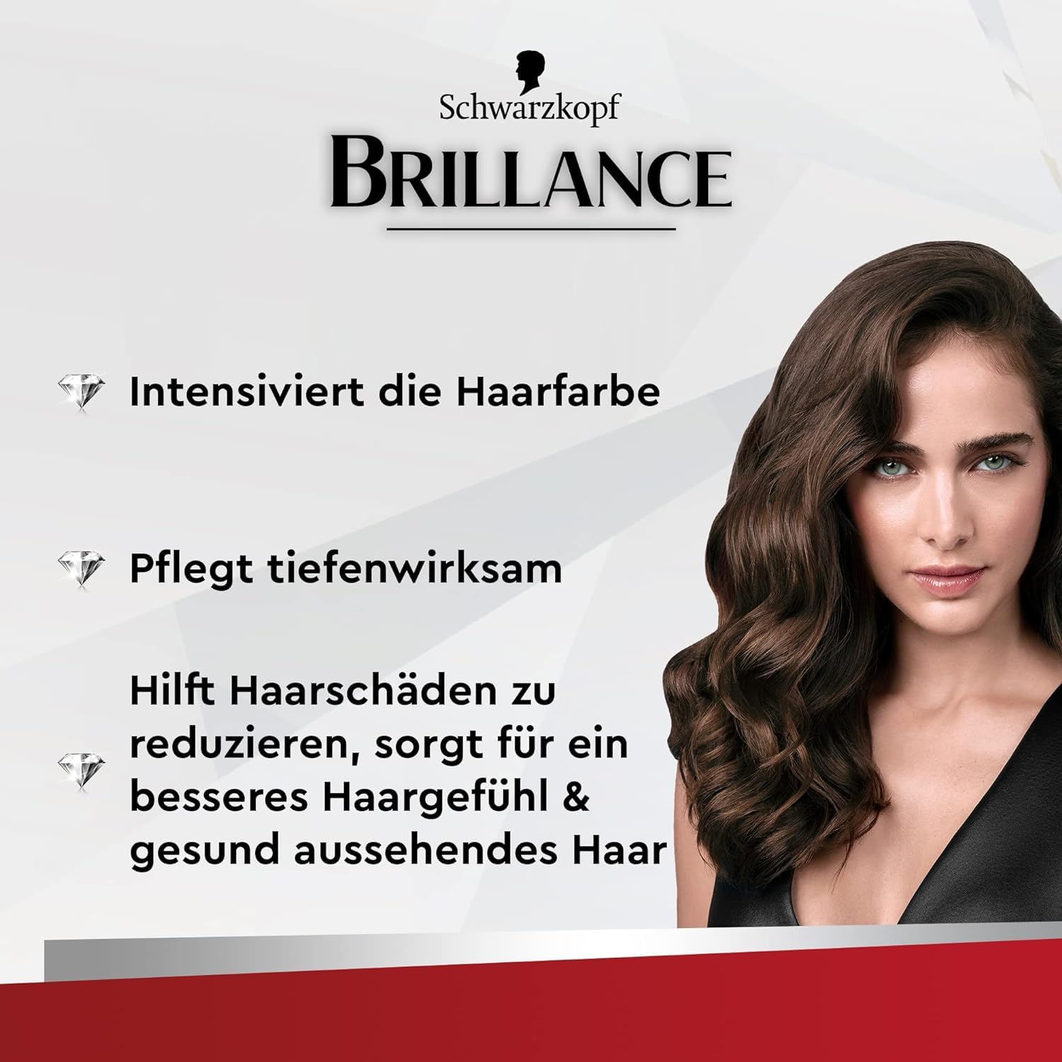 Brillance Glanz-Behandlung, Haar Glossing Schoko Braun 6 x 150 ml, temporäre Haarfarbe, die wie eine Haarmaske angewendet werden kann, hält bis zu 6 Haarwäschen