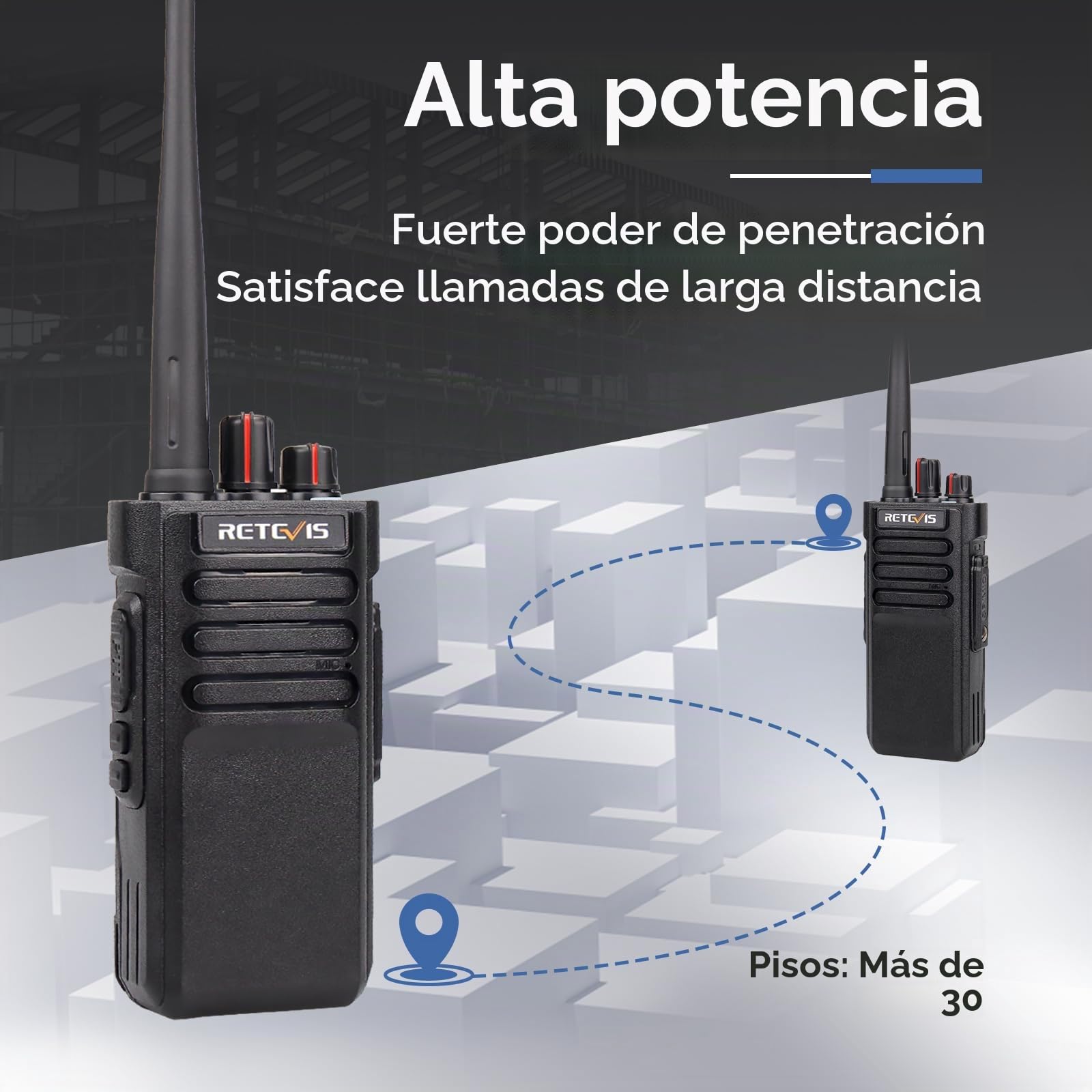 Retevis RT29D Radio DMR Impermeable, Walkie Talkie Profesional | 3200mAh, IP67, para Hotel, Almacén, Granja, Negro, 2 Piezas