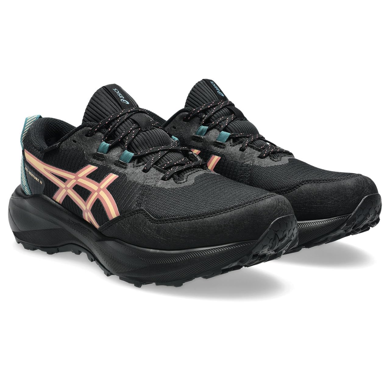 ASICS GEL-VENTURE 11 WP Laufschuhe Damen schwarz-apricot crush Größe 38