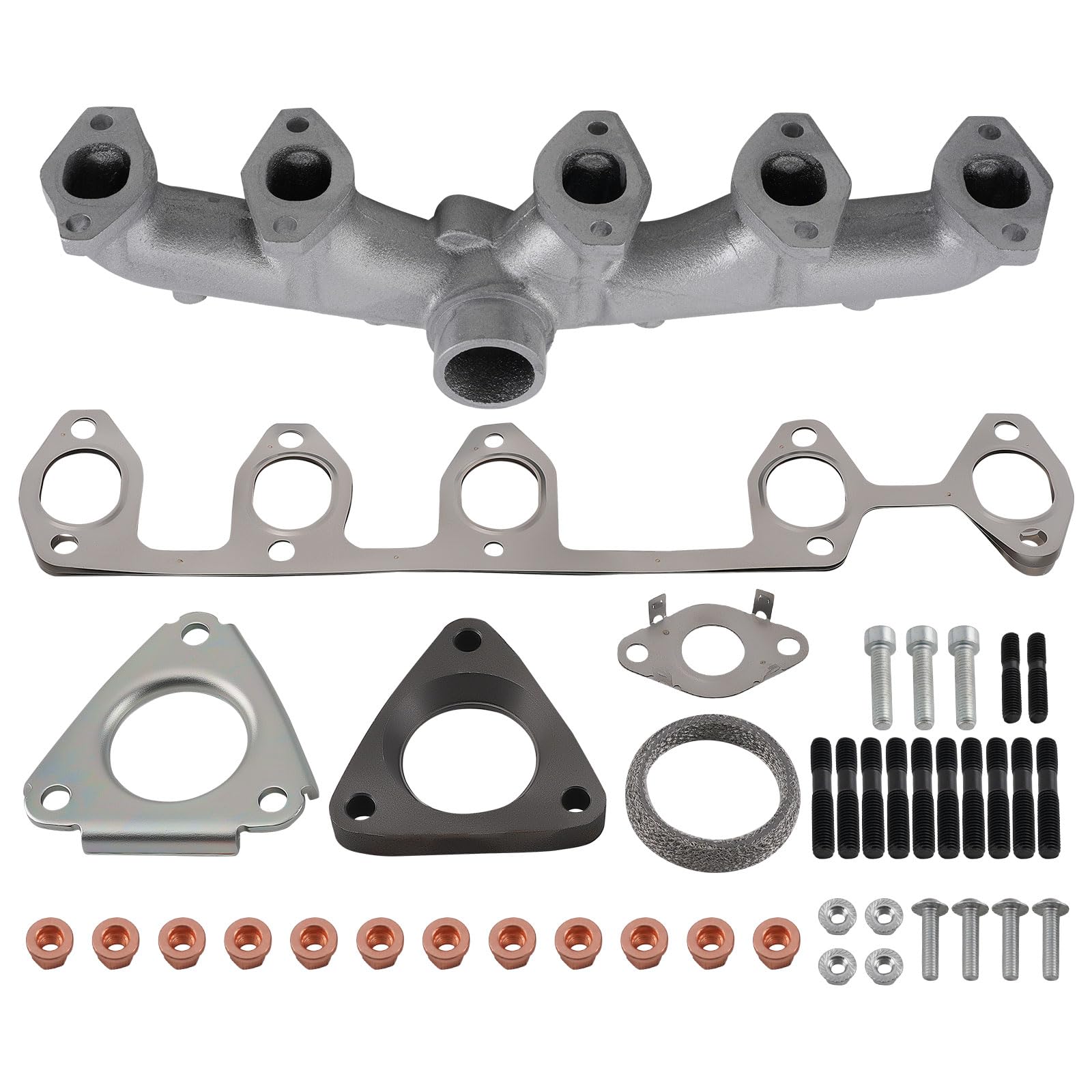 maXpeedingrods Abgaskrümmer for VW Transporter V T5 2.5 TDI 070253031F Dichtungsatz Diesel