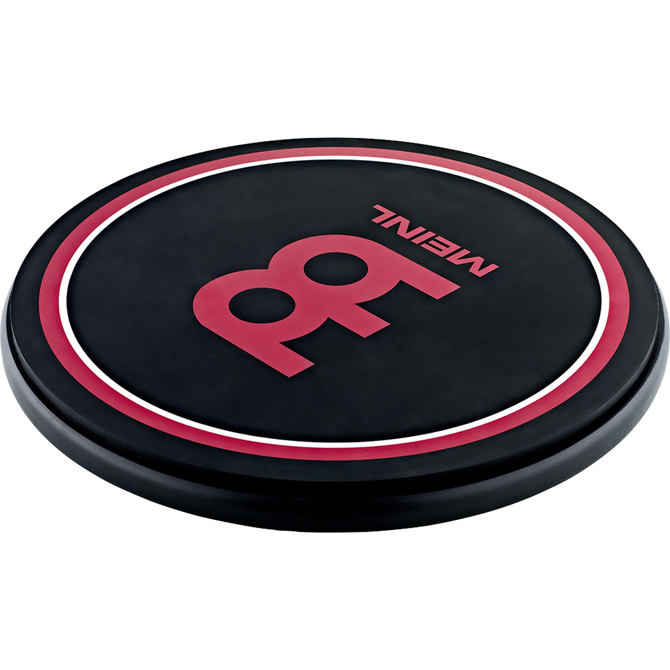 Meinl Cymbals Drum Practice Pad 6 Zoll (30,48cm) Schlagzeug Trommel Übungspad – Medium Rebound, Natürliches Spielgefühl – Schlagzeug Zubehör, Schwarz (MPP-12)