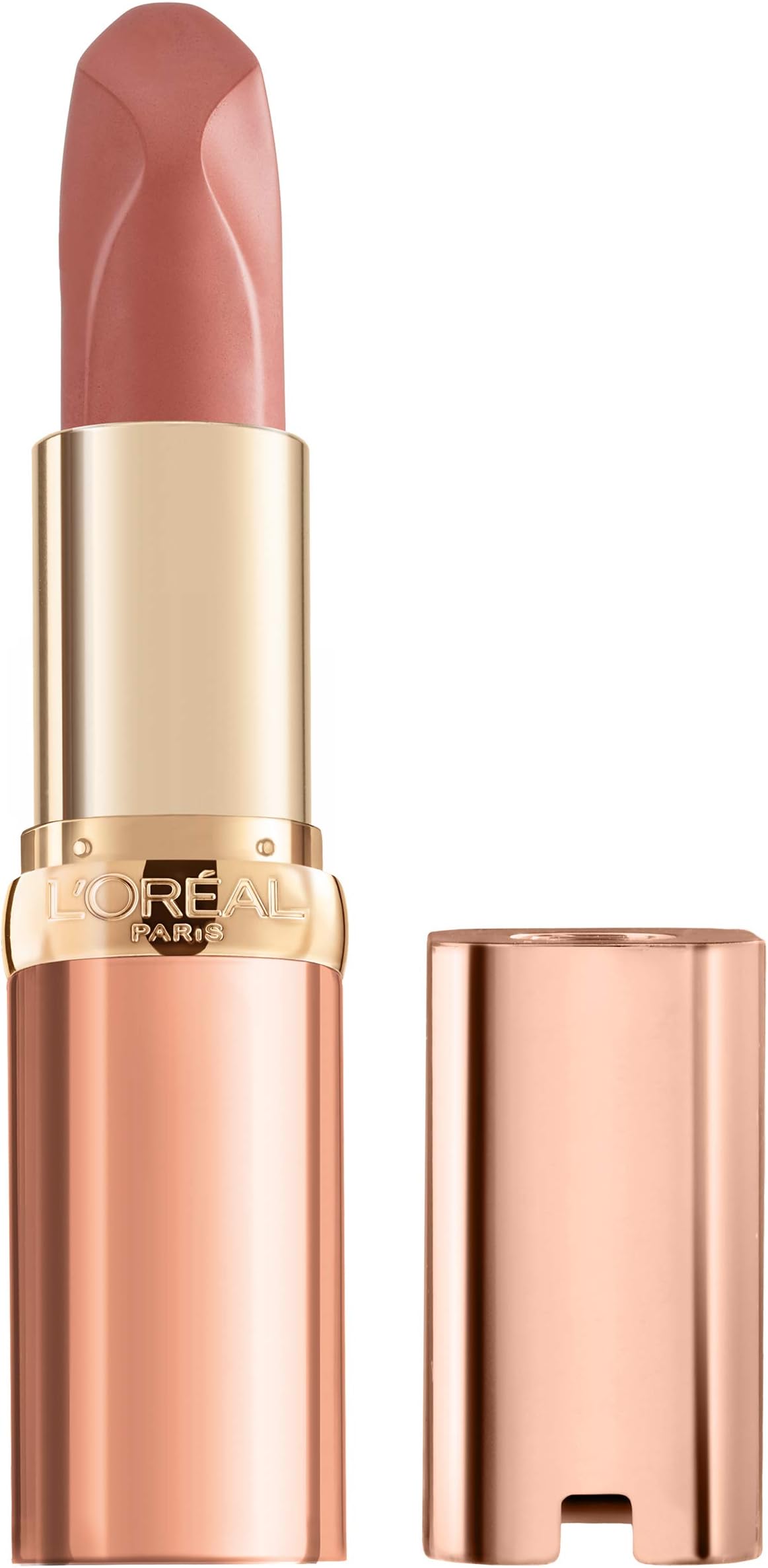 L’Oréal Paris L'Oreal Makeup Les Nus by Colour Riche Lipstick, Bold & Intense Nudes, Rich Saturated Color with Pure Caring Oils, Nu Confident, 0.13 oz
